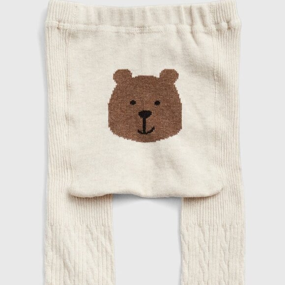 GAP brannan bear bottom cable knit tights gap ivory - Picture 2 of 2